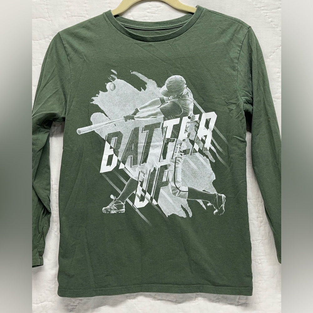 YOUTH Children’s Place “Batter Up” long sleeved T-shirt, Size Large 10/12